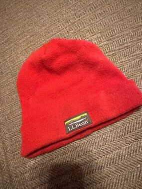 L.L. Bean adult Knit Beanie with Logo Patch